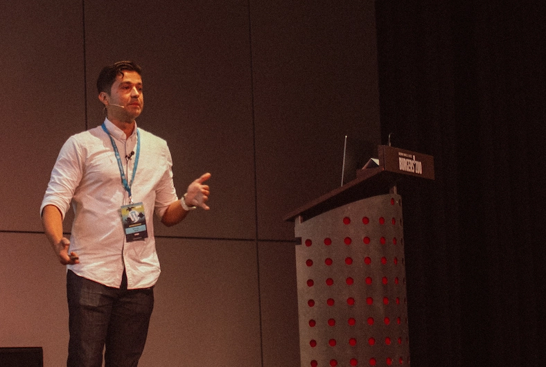 Slobodan Manic speaking at WordCamp Netherlands 2023